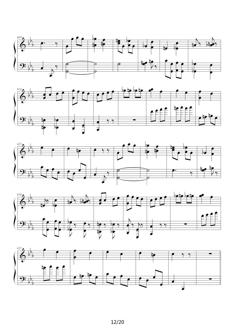 小星星变奏曲—莫扎特钢琴曲谱（图12）