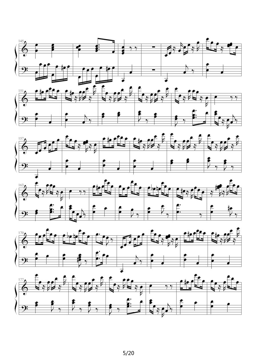 小星星变奏曲—莫扎特钢琴曲谱（图5）