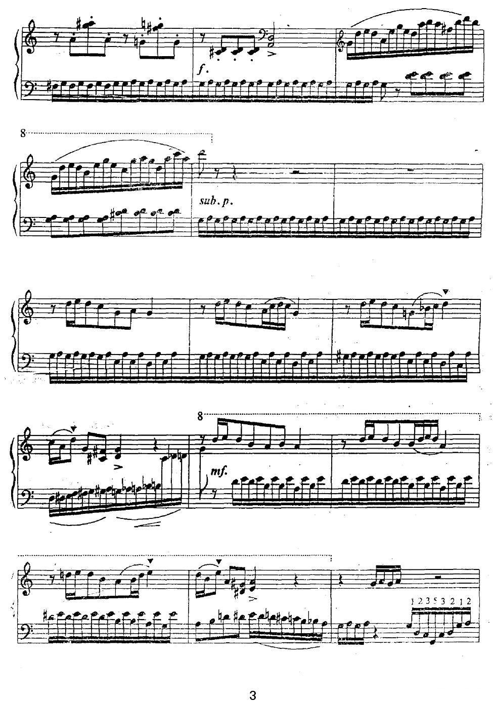 滚铁环钢琴曲谱（图3）