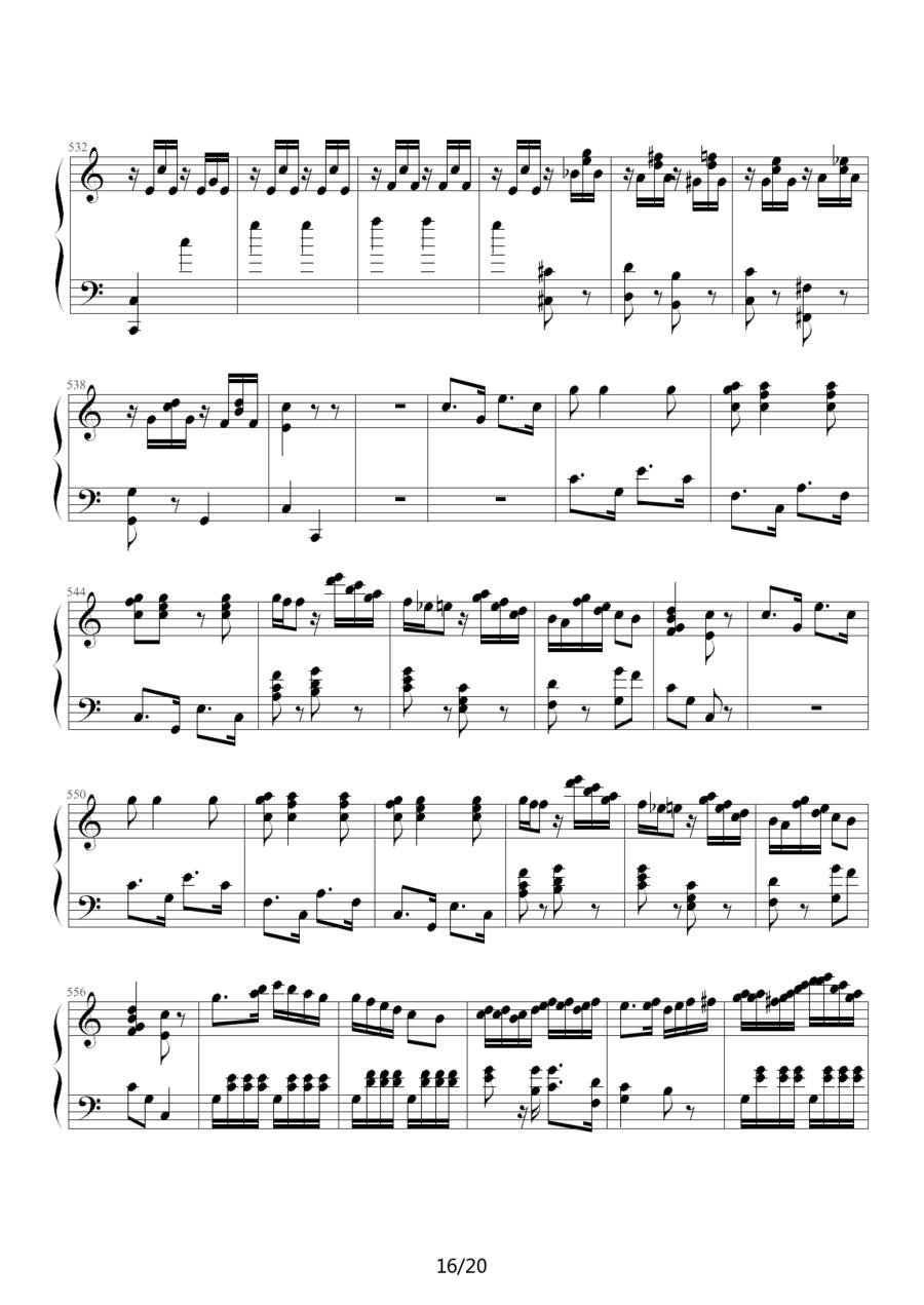 小星星变奏曲—莫扎特钢琴曲谱（图16）