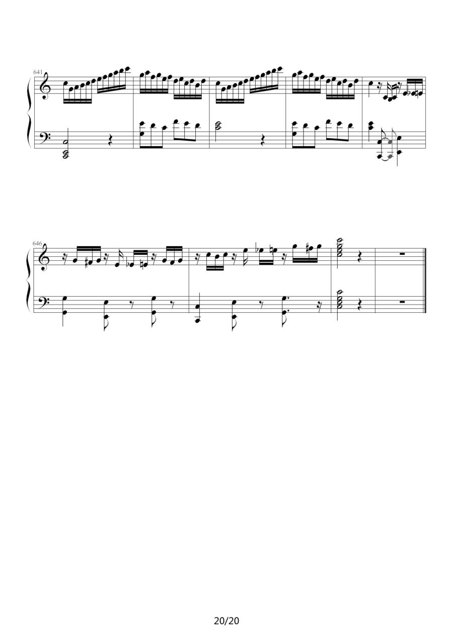 小星星变奏曲—莫扎特钢琴曲谱（图20）