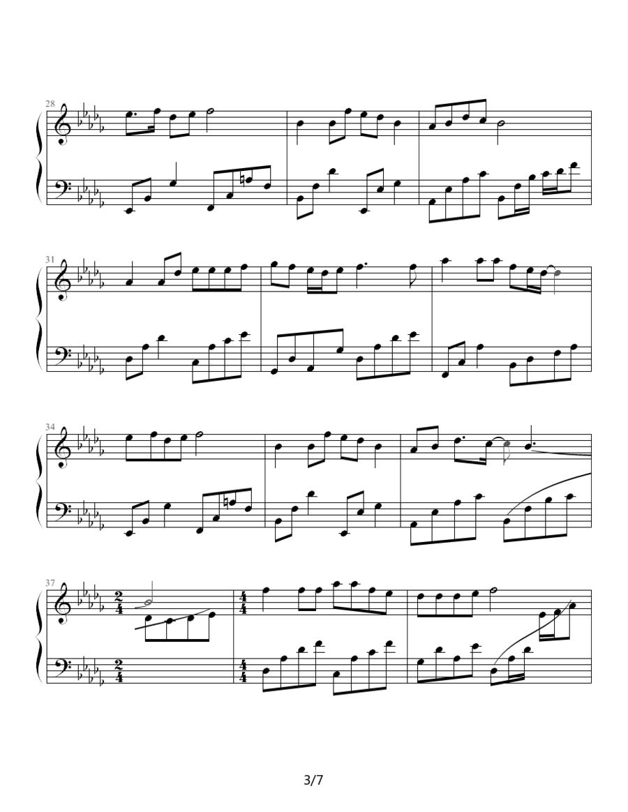 爱的回答钢琴曲谱（图3）