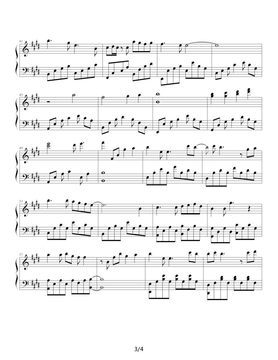 心的旋律（心の旋律）钢琴曲谱（图3）