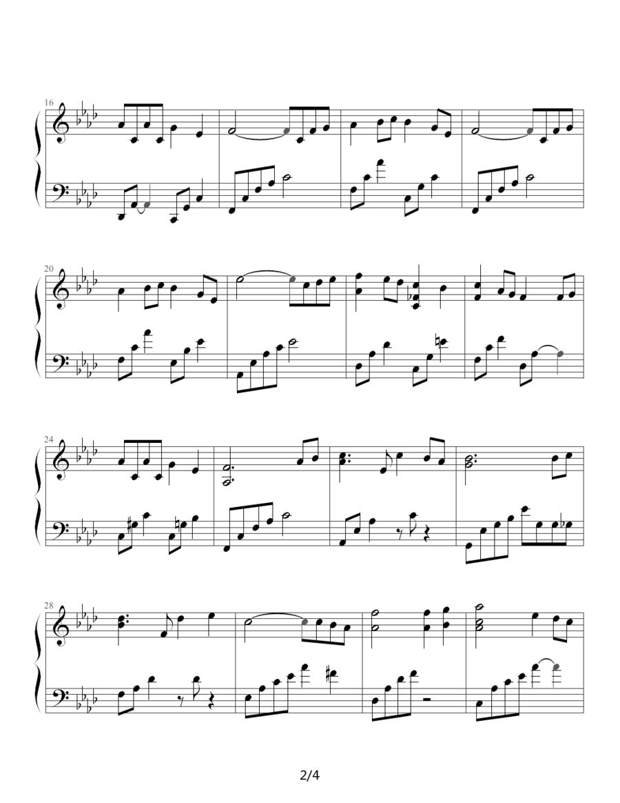 极度放松睡眠音乐（童年的回忆）钢琴曲谱（图2）