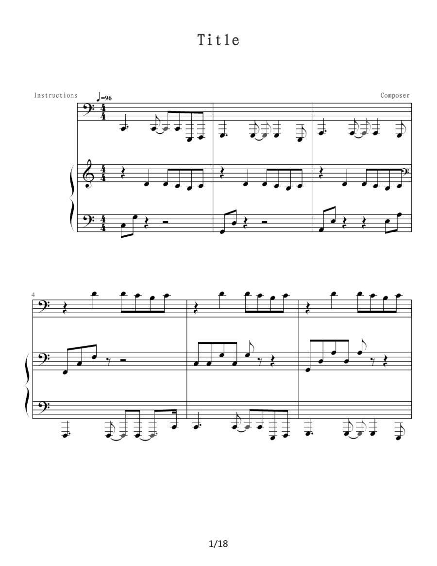 Title（钢琴伴奏谱）钢琴曲谱（图1）
