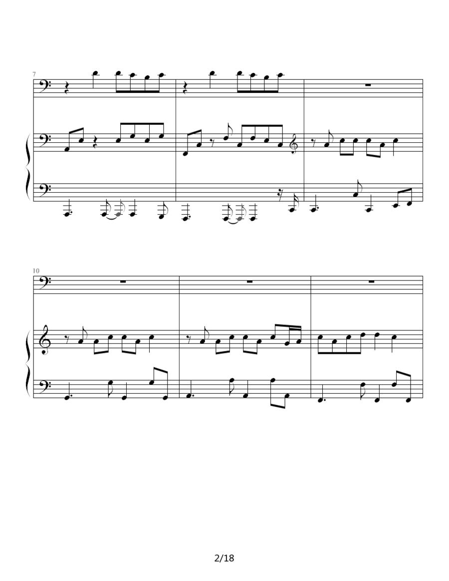 Title（钢琴伴奏谱）钢琴曲谱（图2）