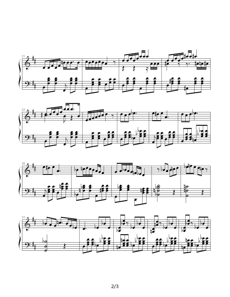 Seguidilla（赛圭迪亚舞曲）（选自《卡门组曲精选》）钢琴曲谱（图2）
