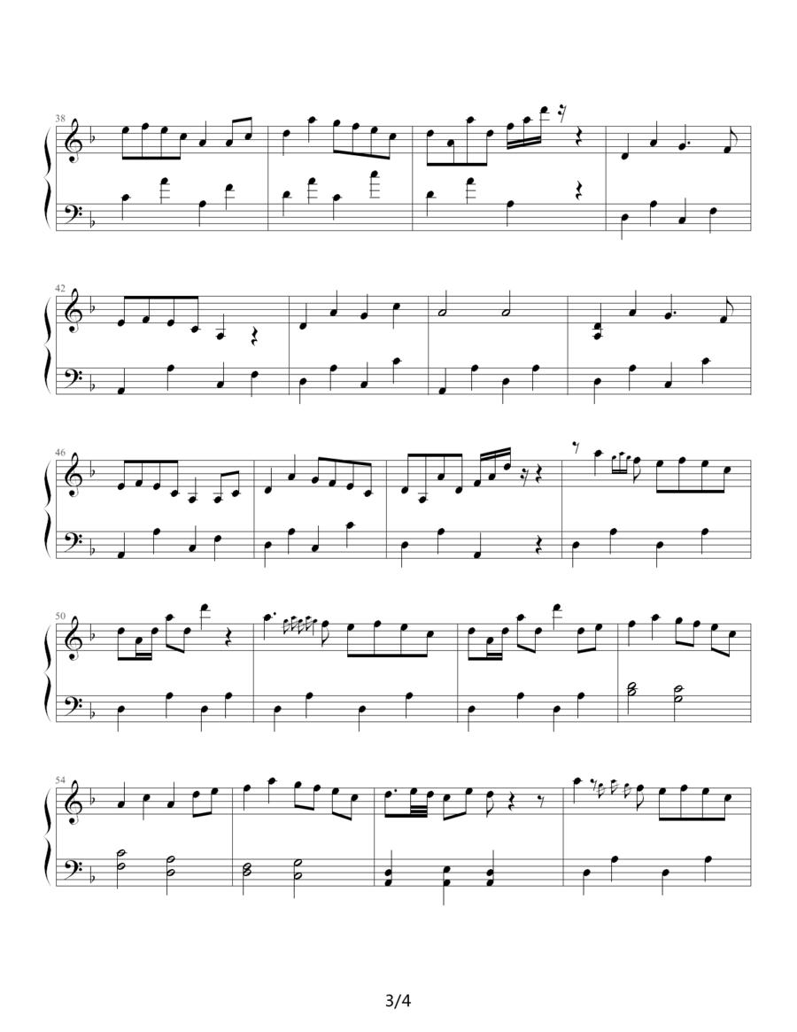 萤火虫之舞钢琴曲谱（图6）