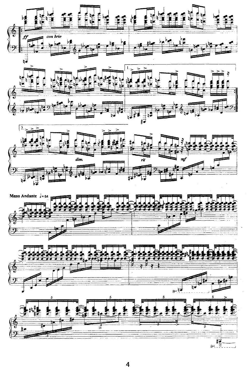 四季渔歌钢琴曲谱（图4）