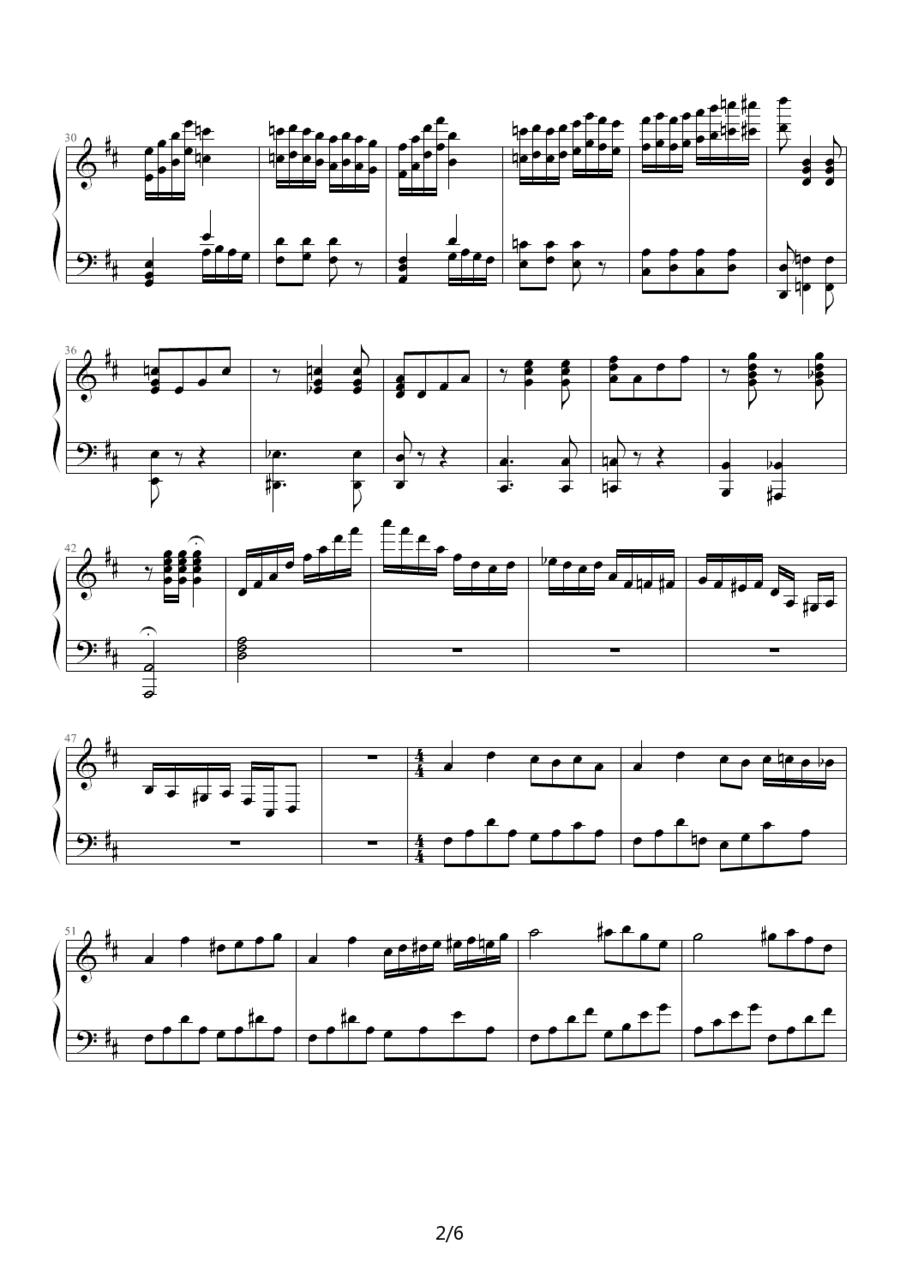 小谐谑曲钢琴曲谱（图2）