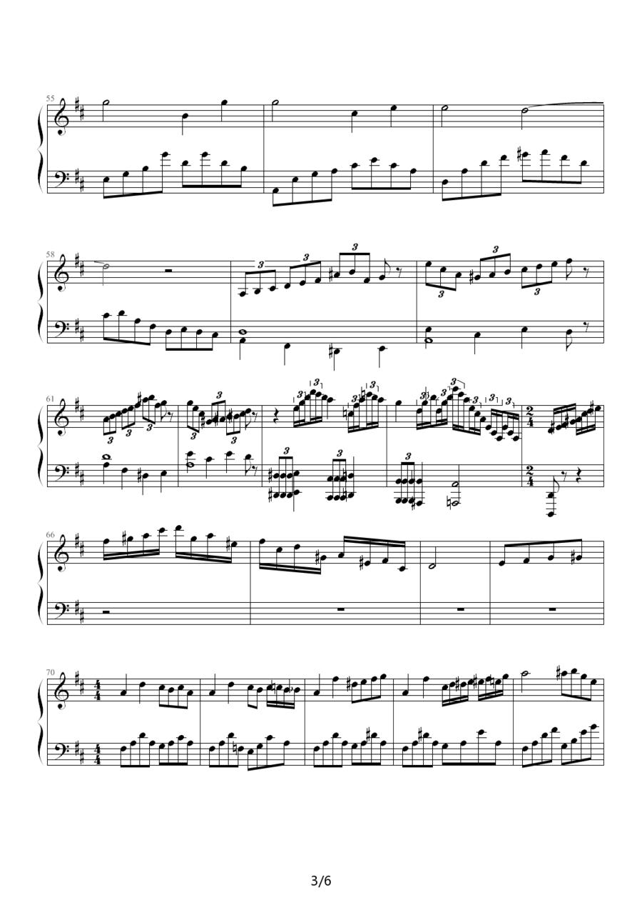 小谐谑曲钢琴曲谱（图3）