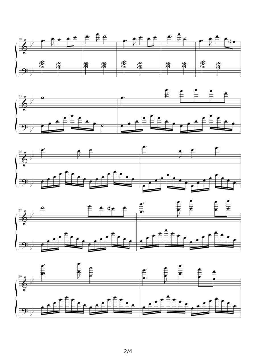 忐忑的暑假钢琴曲谱（图2）