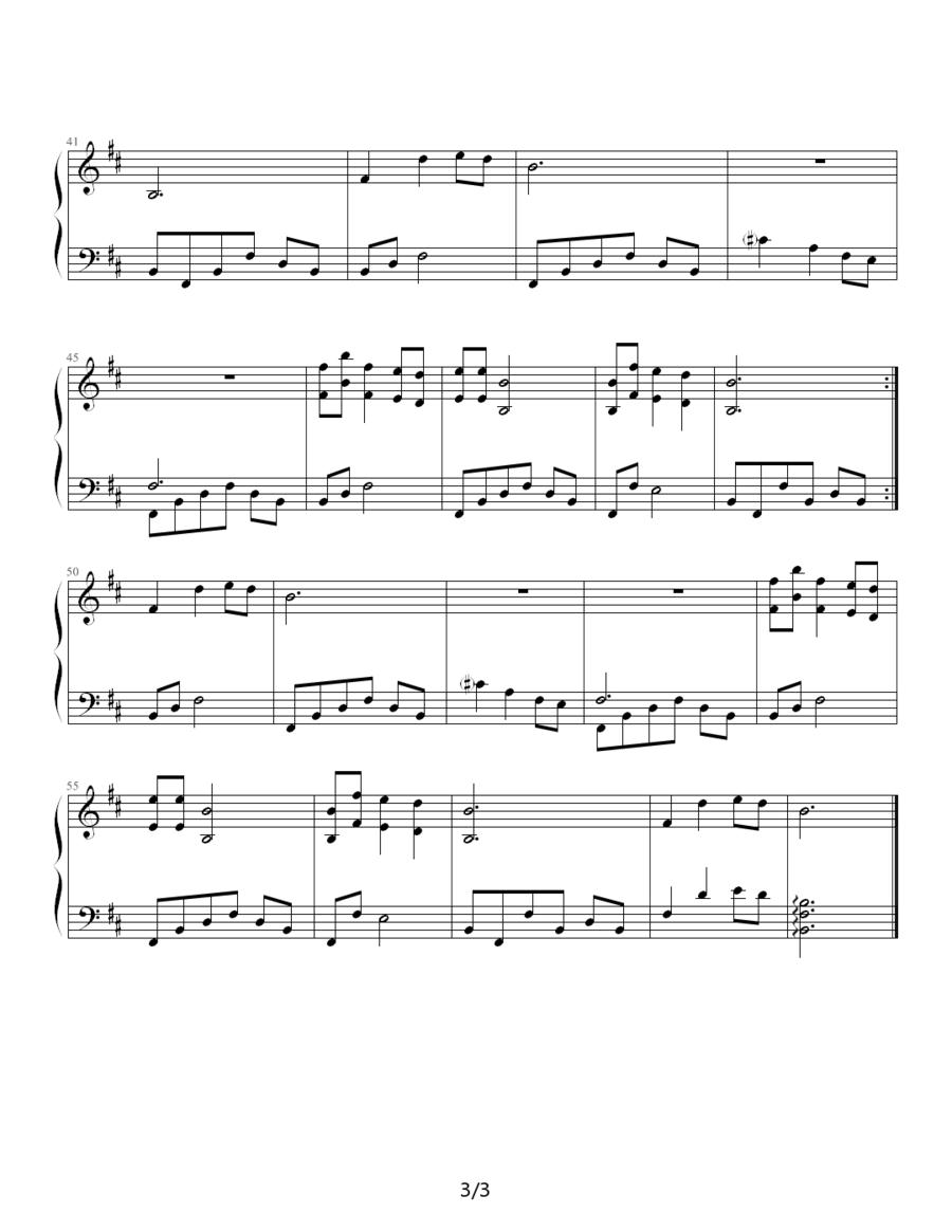 吻你（电视剧《胡杨女人》插曲）钢琴曲谱（图3）