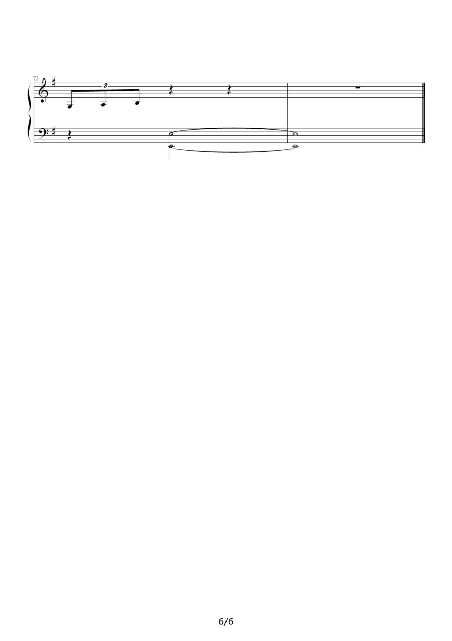 晴天雪钢琴曲谱（图6）