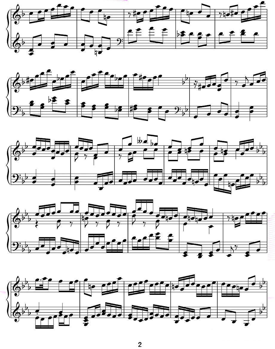 e小调钢琴随想曲钢琴曲谱（图2）