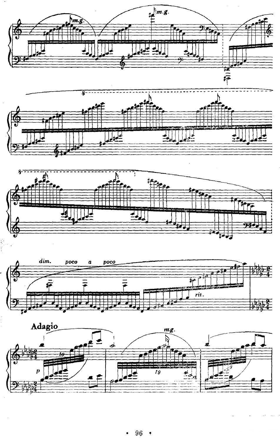 夜泊钢琴曲谱（图8）