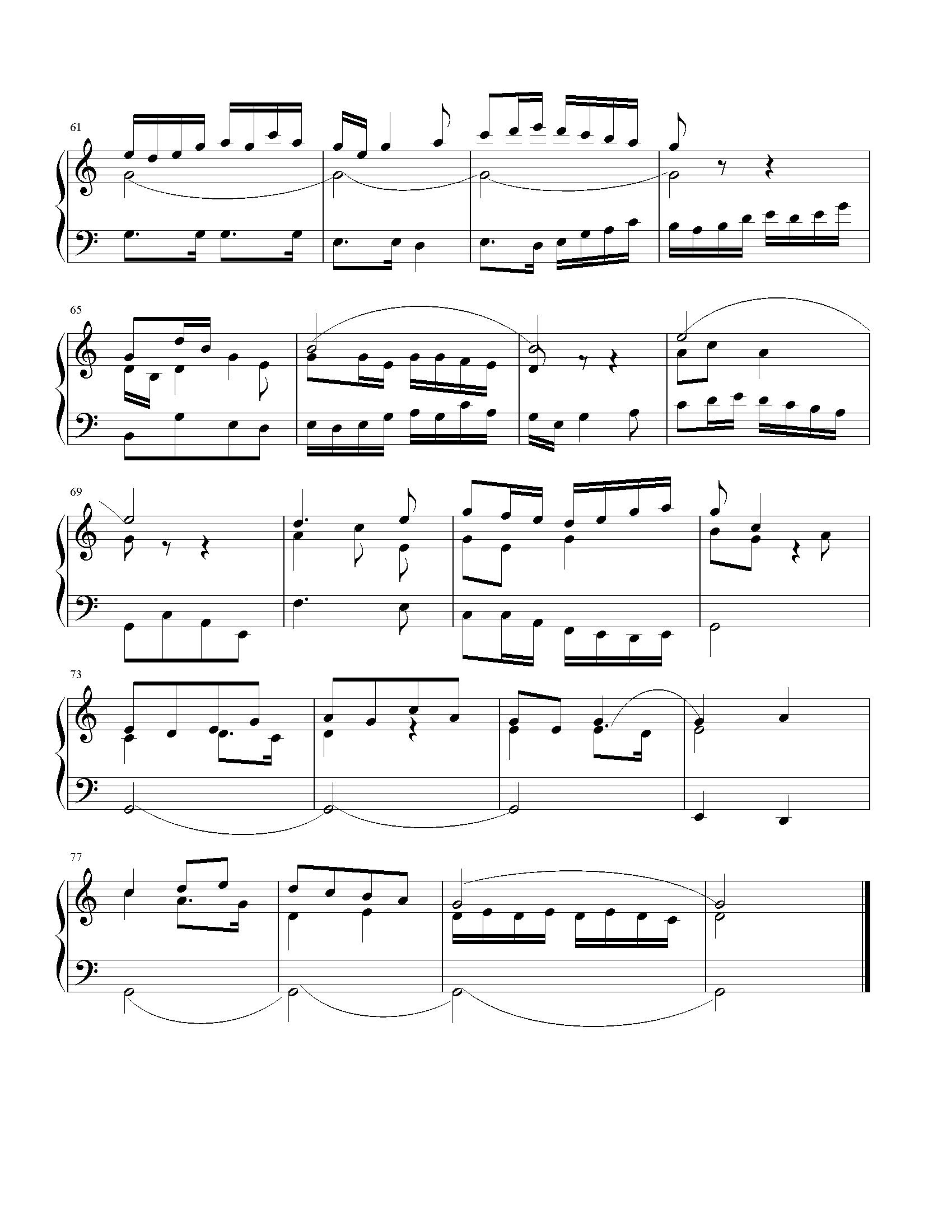 三声部赋格曲茉莉花钢琴曲谱（图4）