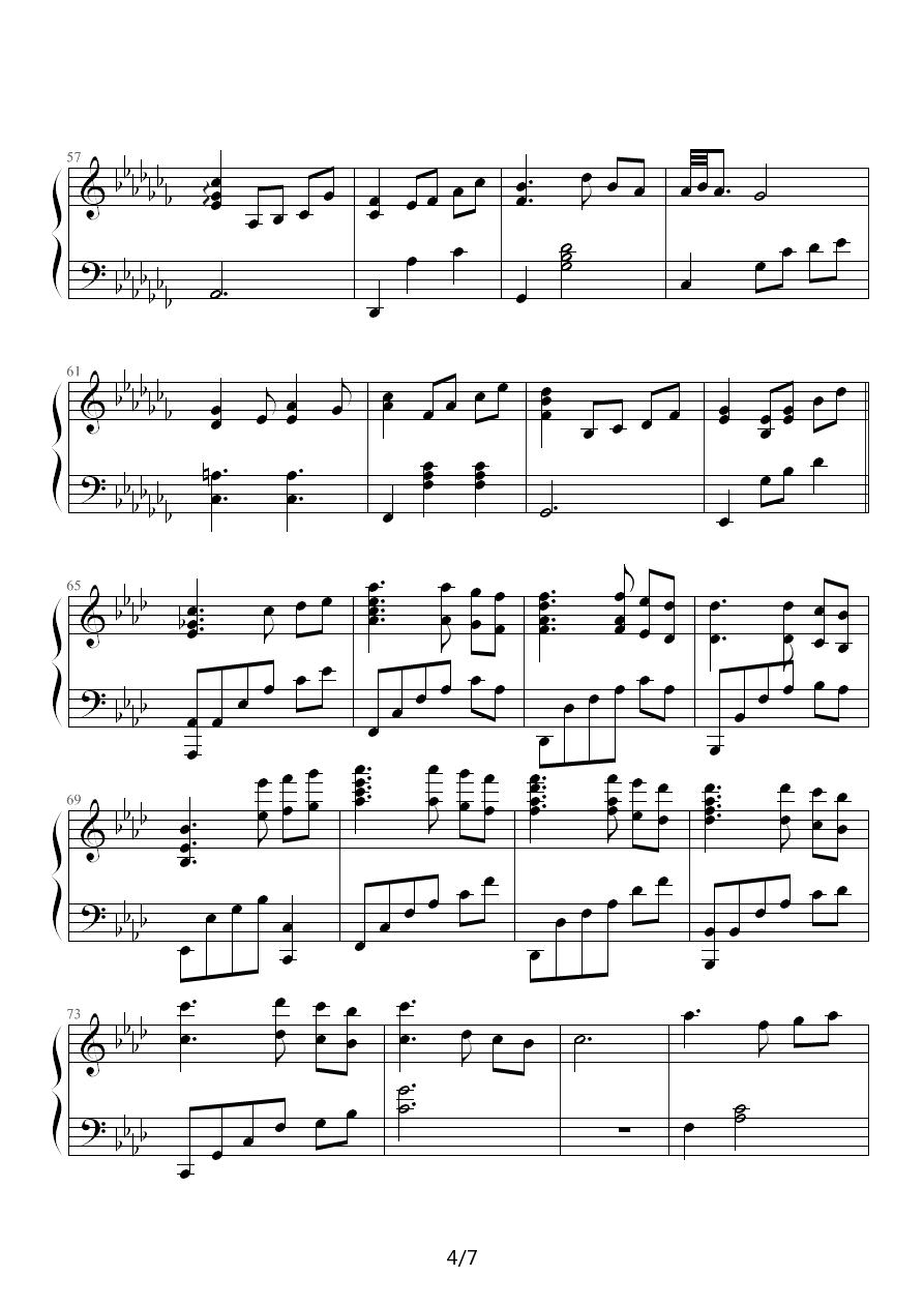 钢琴组曲《人鱼》第1章 Prologue钢琴曲谱（图4）