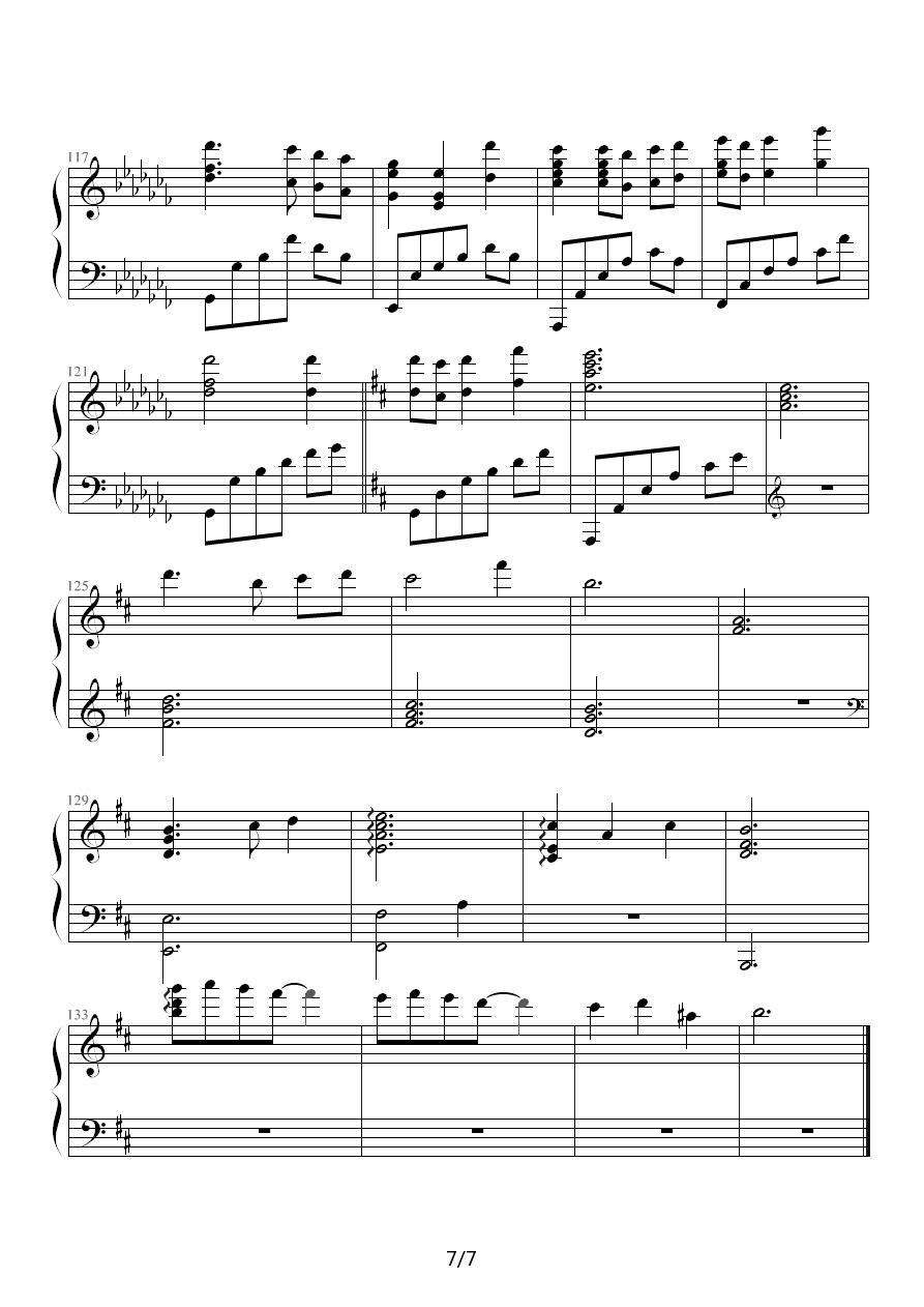 钢琴组曲《人鱼》第1章 Prologue钢琴曲谱（图7）