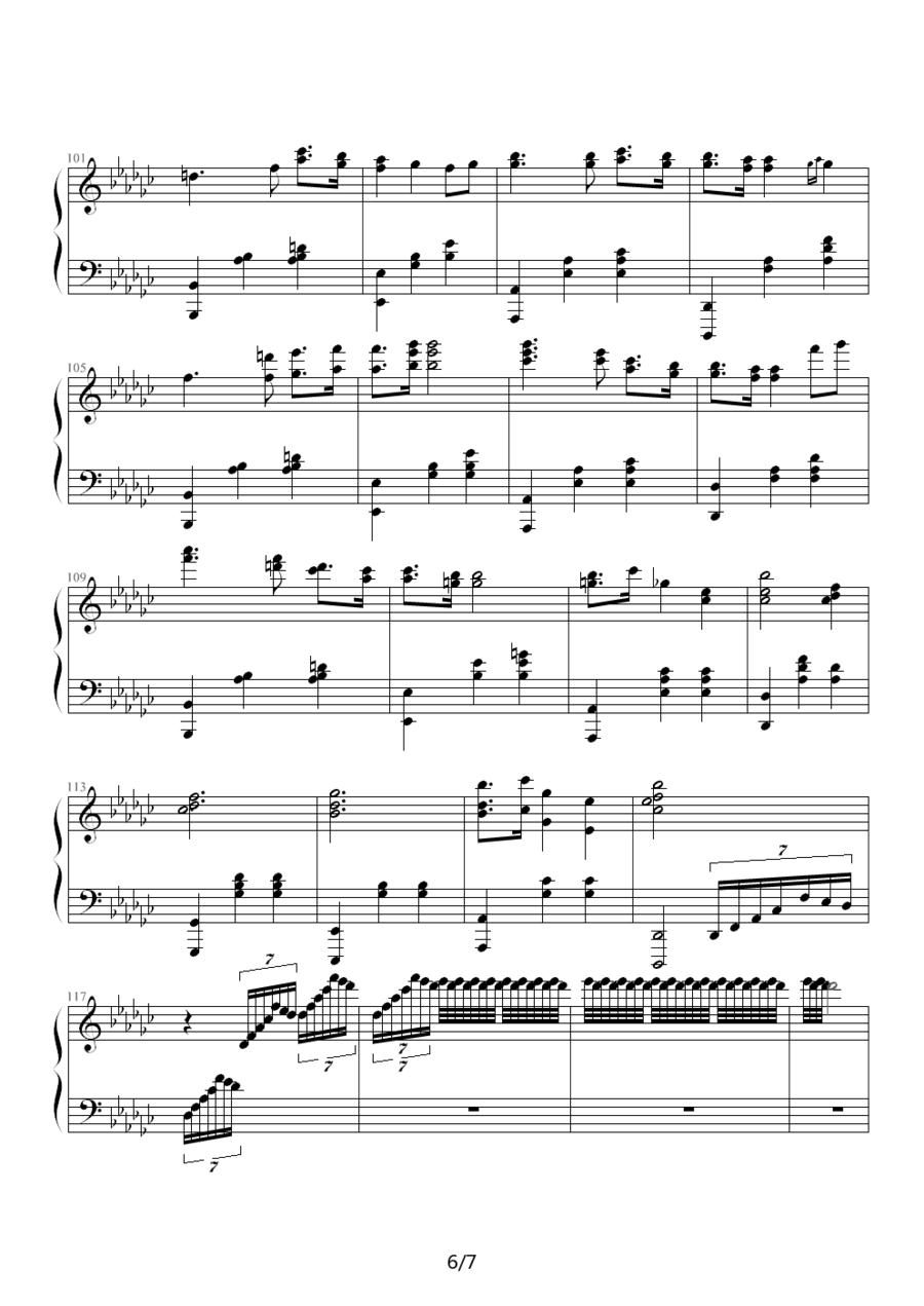 钢琴组曲《人鱼》第2章 Seascape钢琴曲谱（图6）