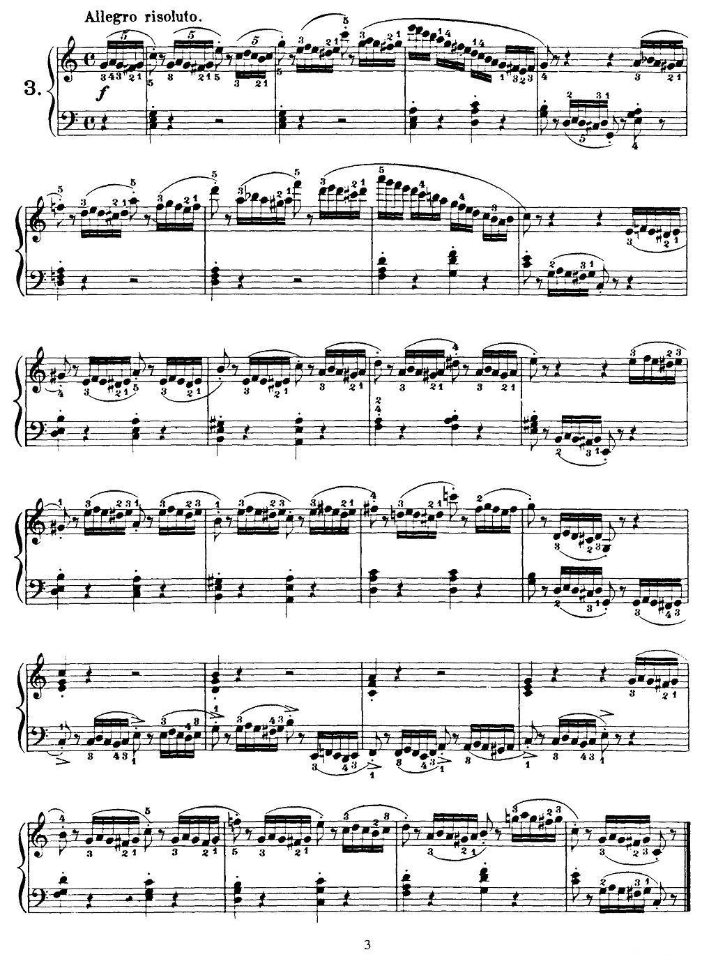 贝伦斯28首钢琴（和弦及装饰音）练习曲（1—5）钢琴曲谱（图3）