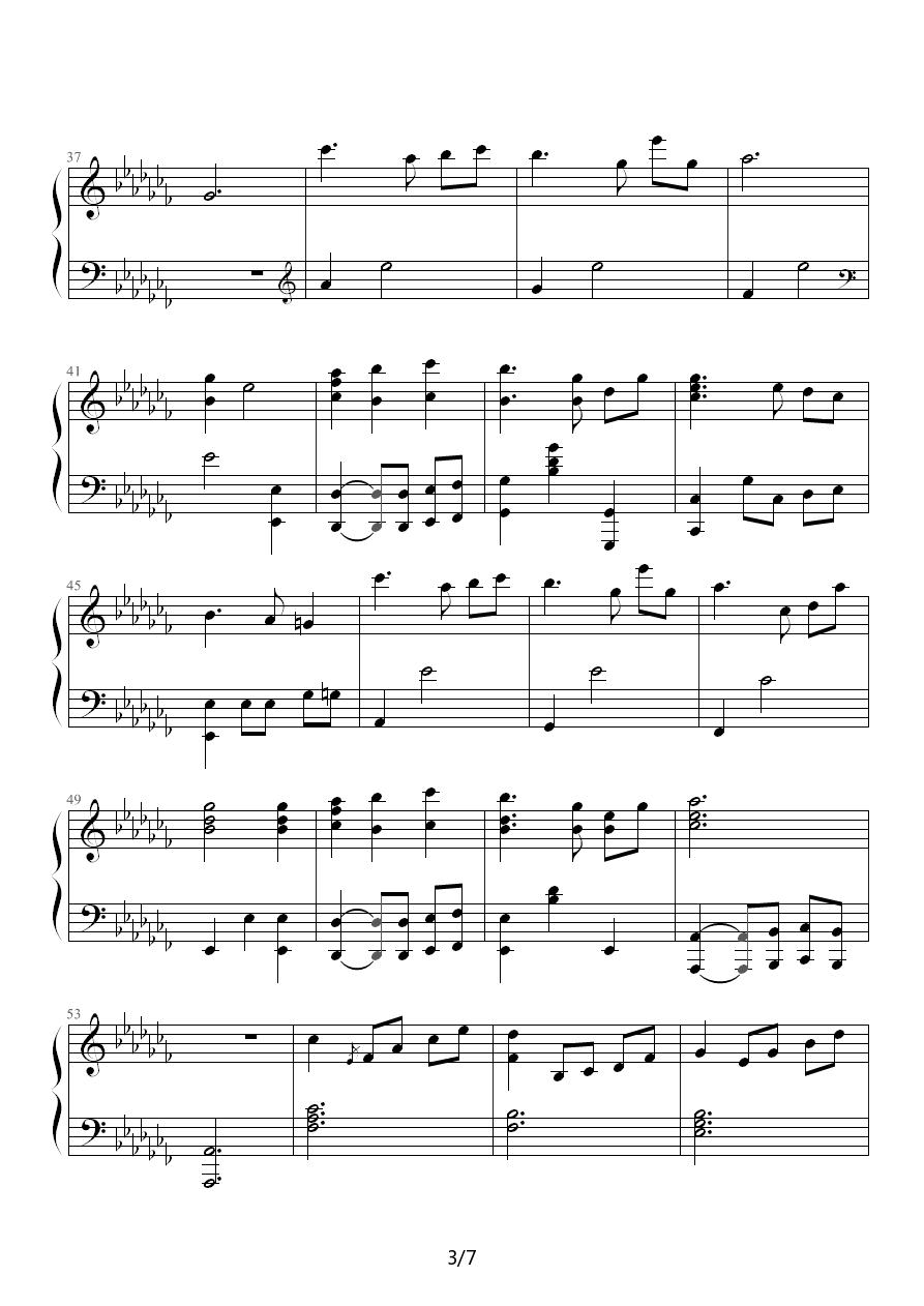 钢琴组曲《人鱼》第1章 Prologue钢琴曲谱（图3）