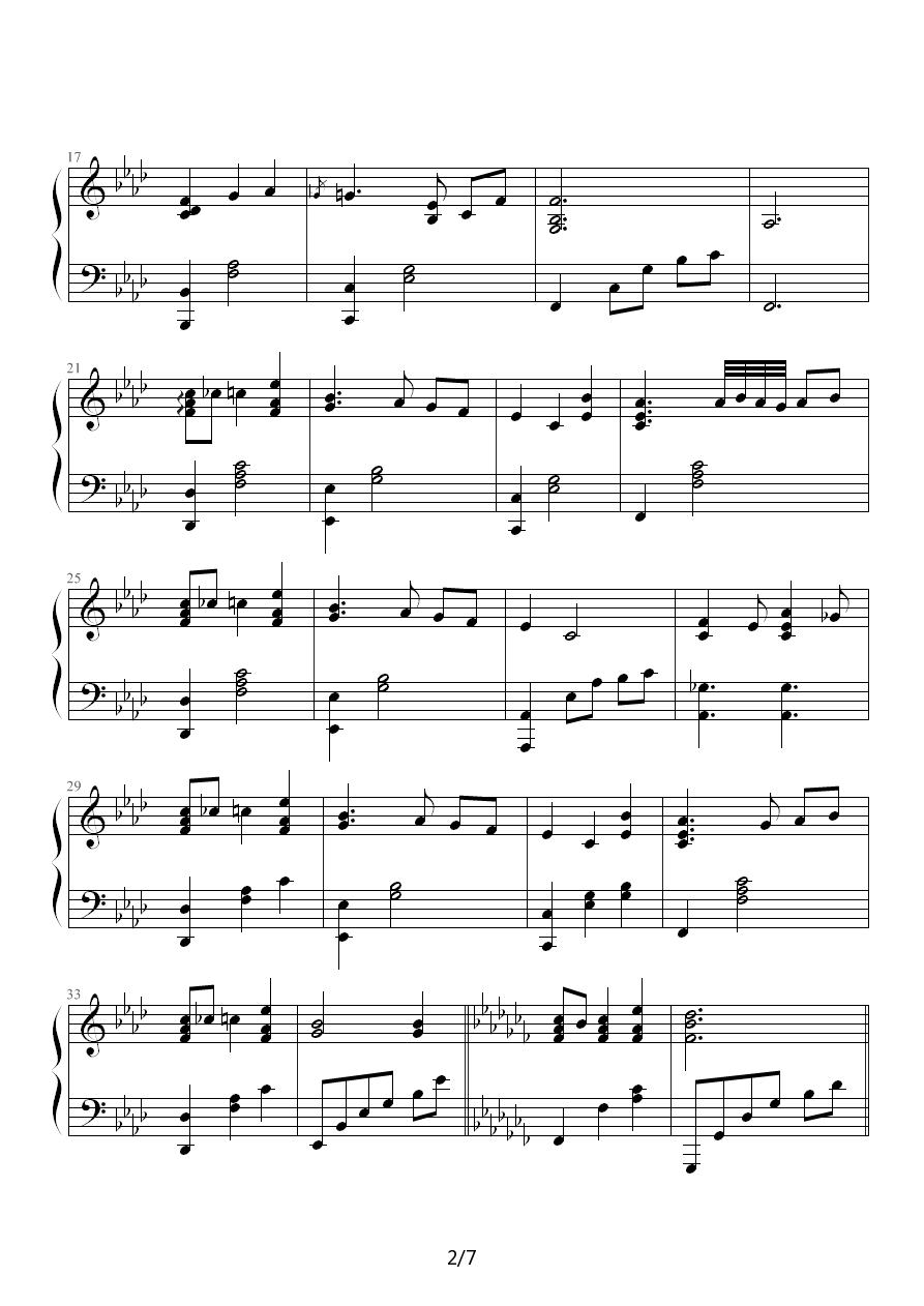 钢琴组曲《人鱼》第1章 Prologue钢琴曲谱（图2）