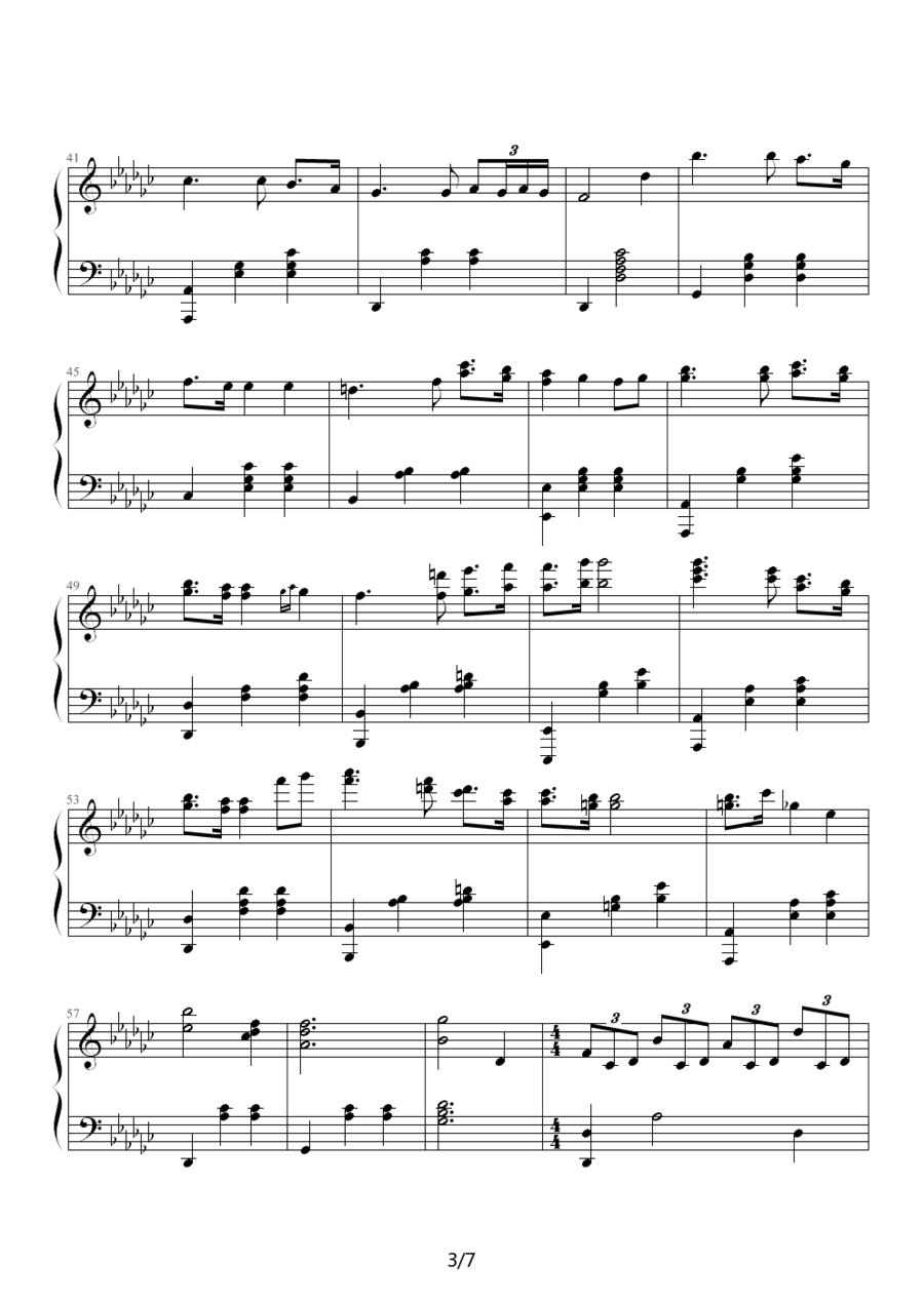 钢琴组曲《人鱼》第2章 Seascape钢琴曲谱（图3）