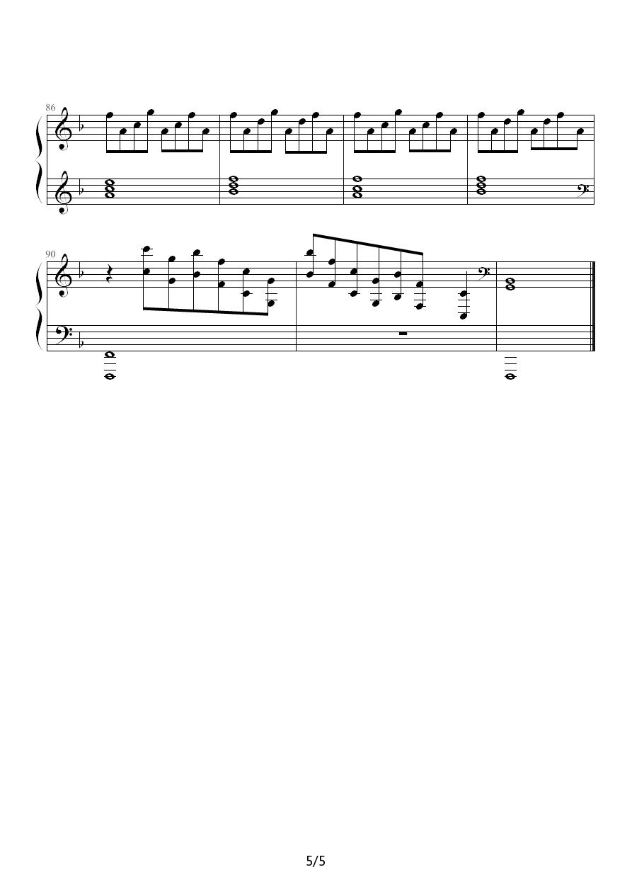 钢琴组曲《人鱼》第5章 Eternal Wish钢琴曲谱（图5）