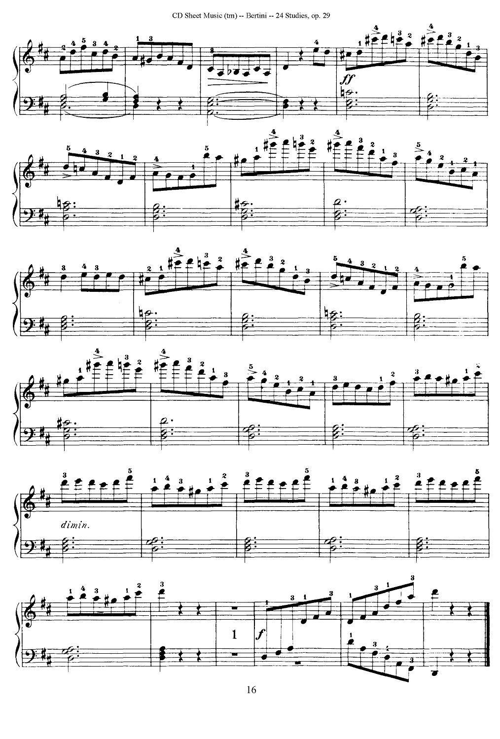 贝伦斯24首钢琴练习曲（11—15）钢琴曲谱（图4）