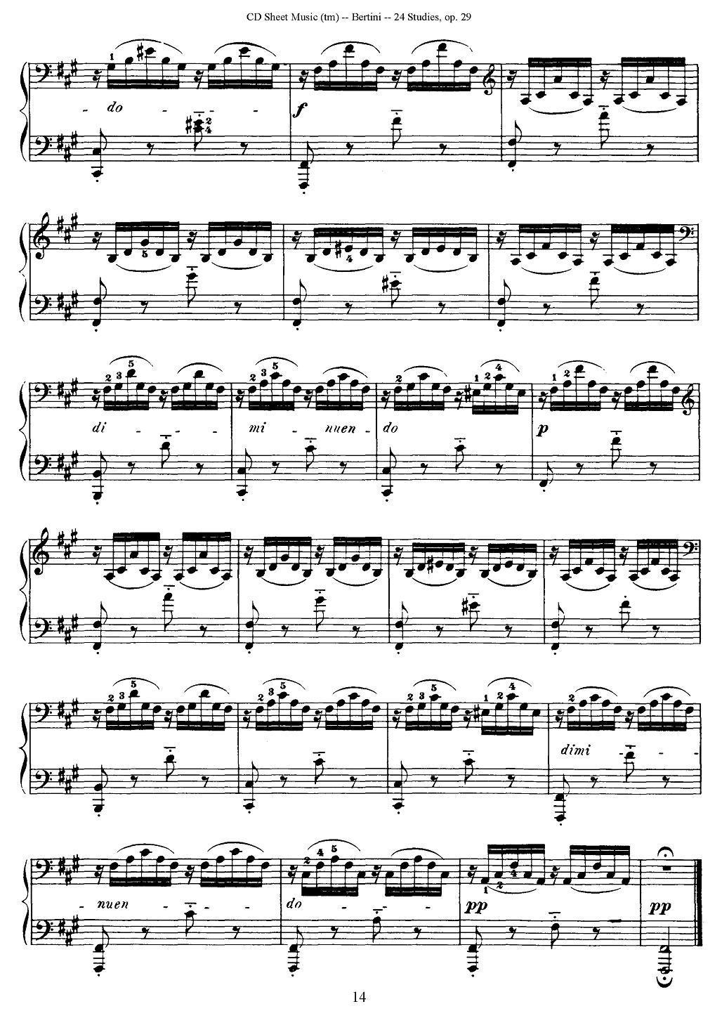 贝伦斯24首钢琴练习曲（11—15）钢琴曲谱（图2）