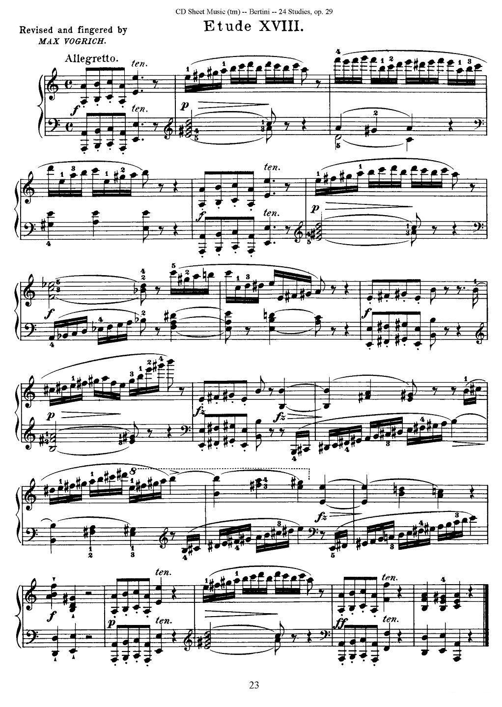 贝伦斯24首钢琴练习曲（16—20）钢琴曲谱（图3）