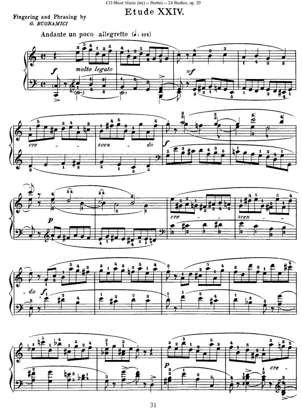 贝伦斯24首钢琴练习曲（21—24）钢琴曲谱（图5）
