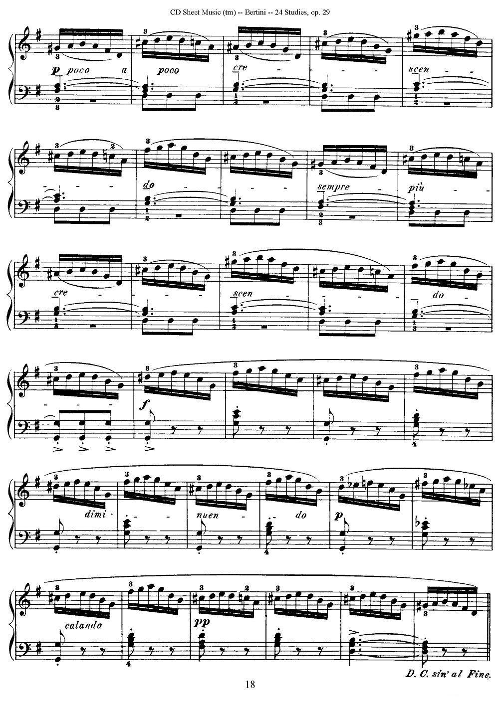 贝伦斯24首钢琴练习曲（11—15）钢琴曲谱（图6）