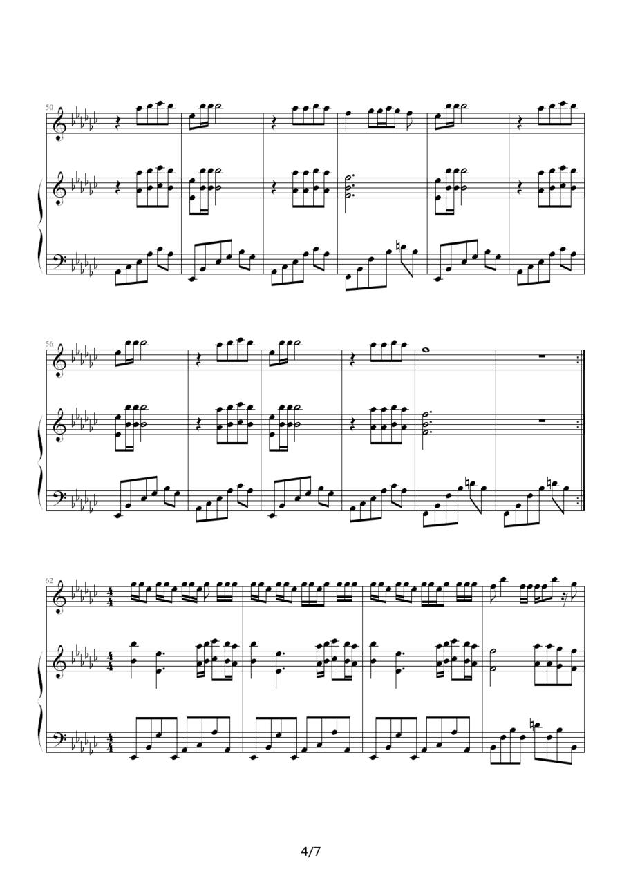 海盗钢琴曲谱（图4）