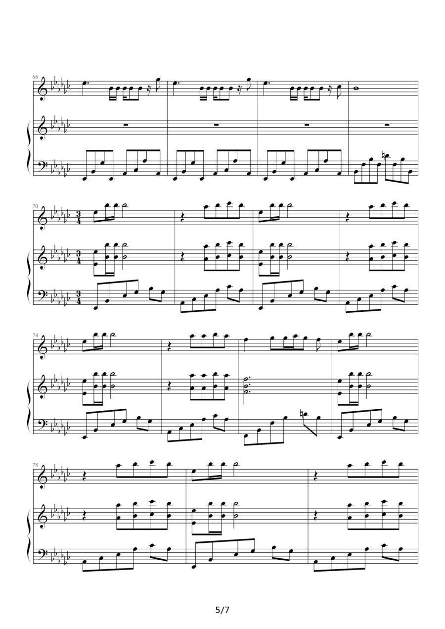 海盗钢琴曲谱（图5）