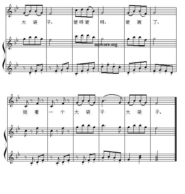 小袋鼠（正谱）钢琴曲谱（图2）