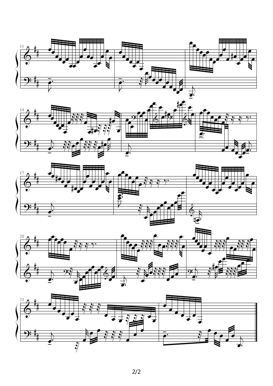 练习曲 No.17钢琴曲谱（图2）