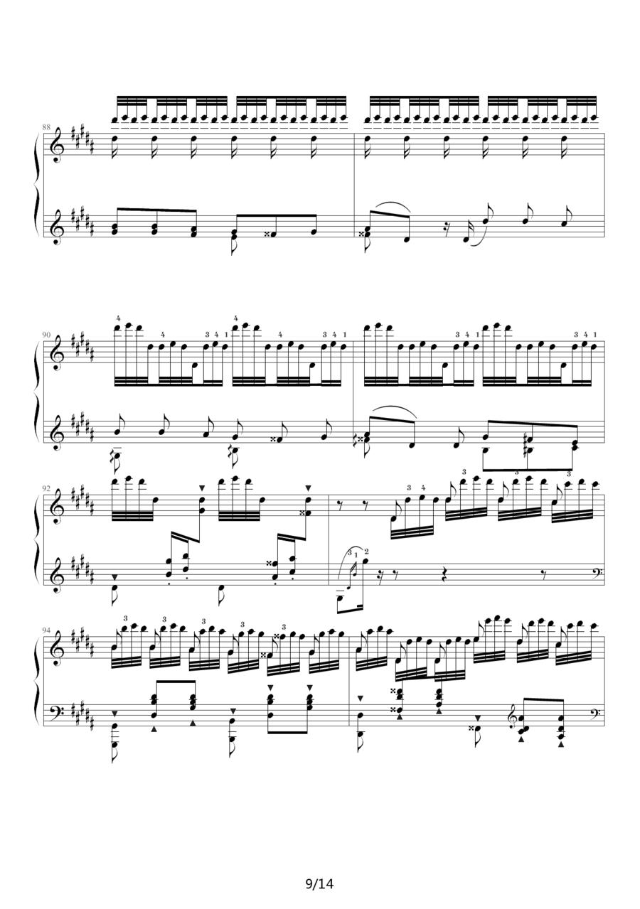 帕格尼尼大练习曲3：钟钢琴曲谱（图9）