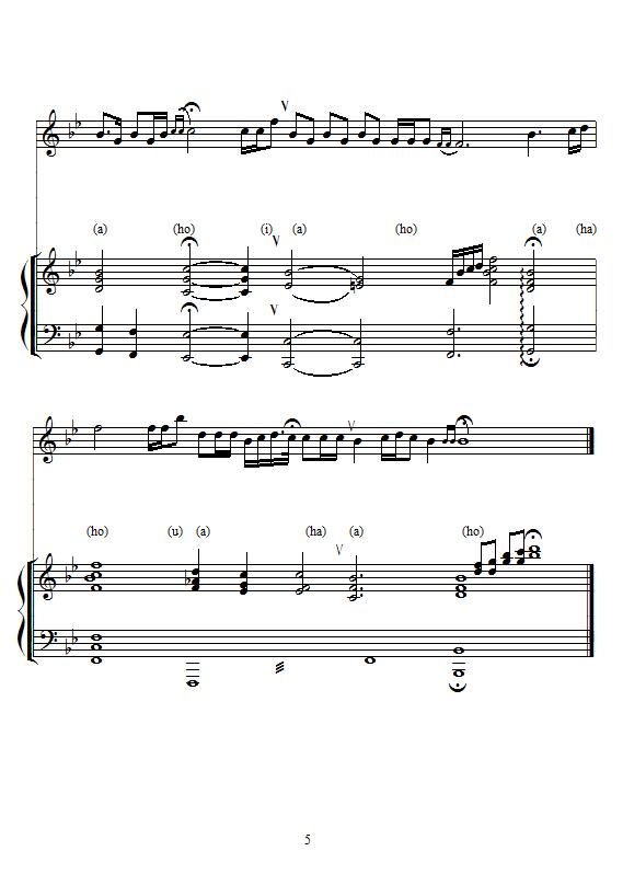吉祥那达慕（内蒙民歌、钢琴伴奏谱）钢琴曲谱（图5）