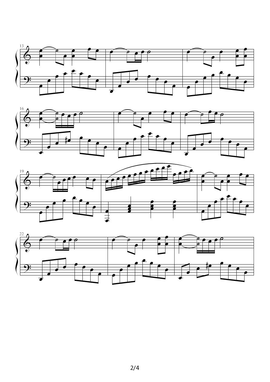 钢琴?恋人钢琴曲谱（图2）
