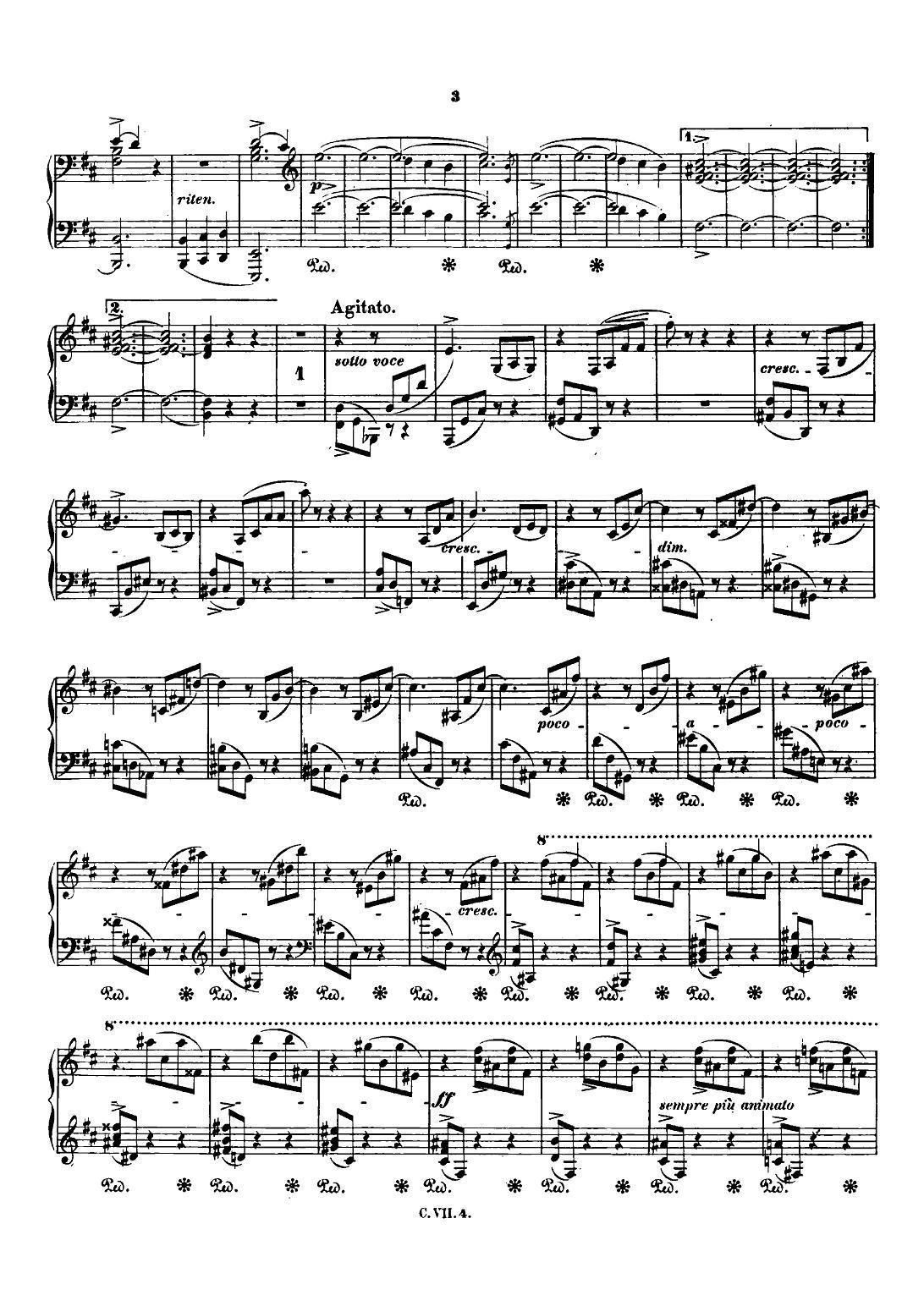 肖邦 钢琴谐谑曲 Chopin Scherzo（No.1 b小调，Op.20）钢琴曲谱（图2）