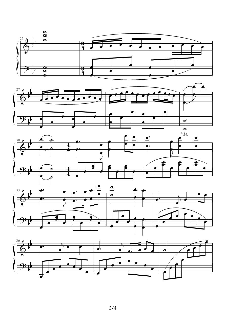梦中回忆钢琴曲谱（图3）