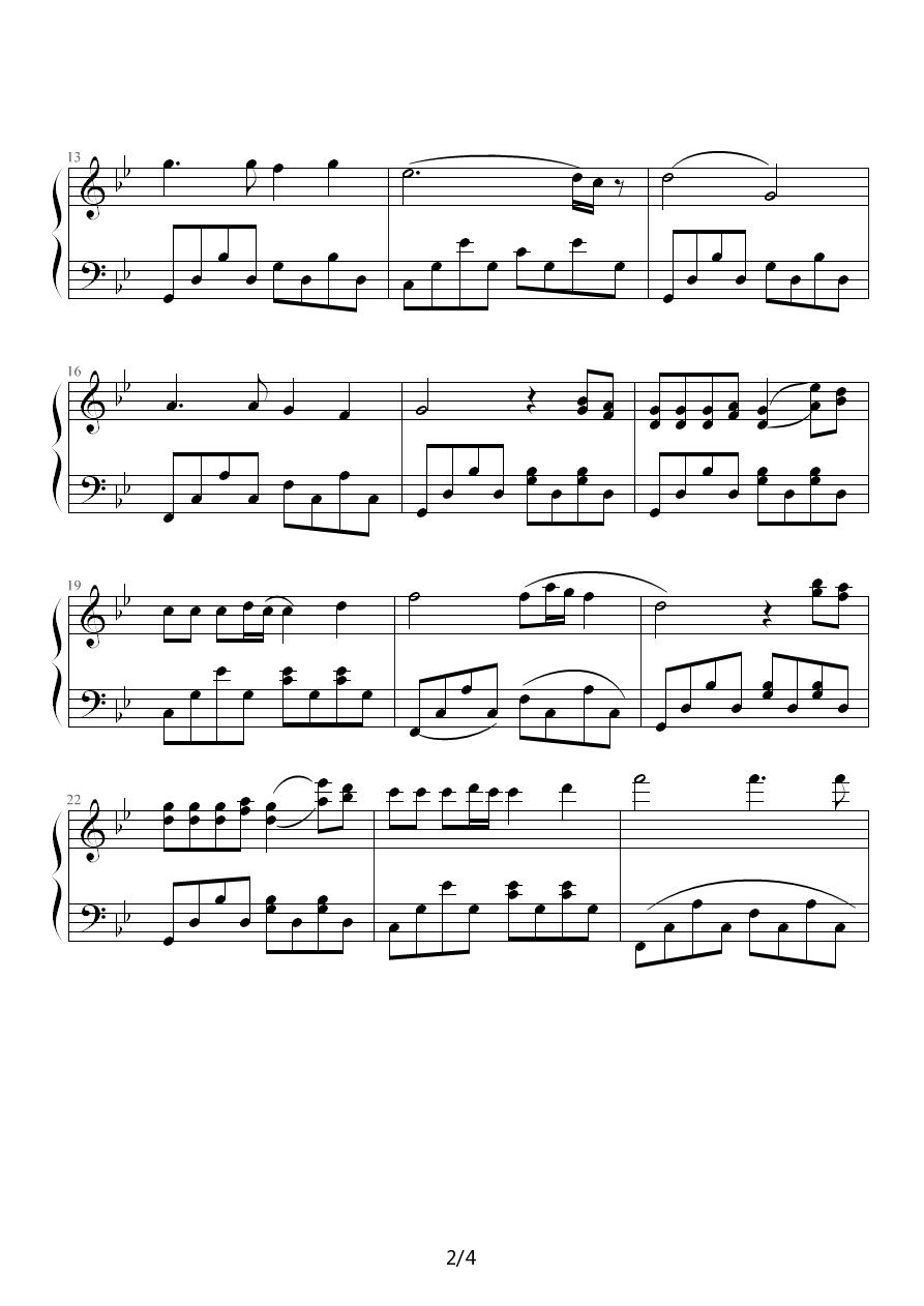 梦中回忆钢琴曲谱（图2）