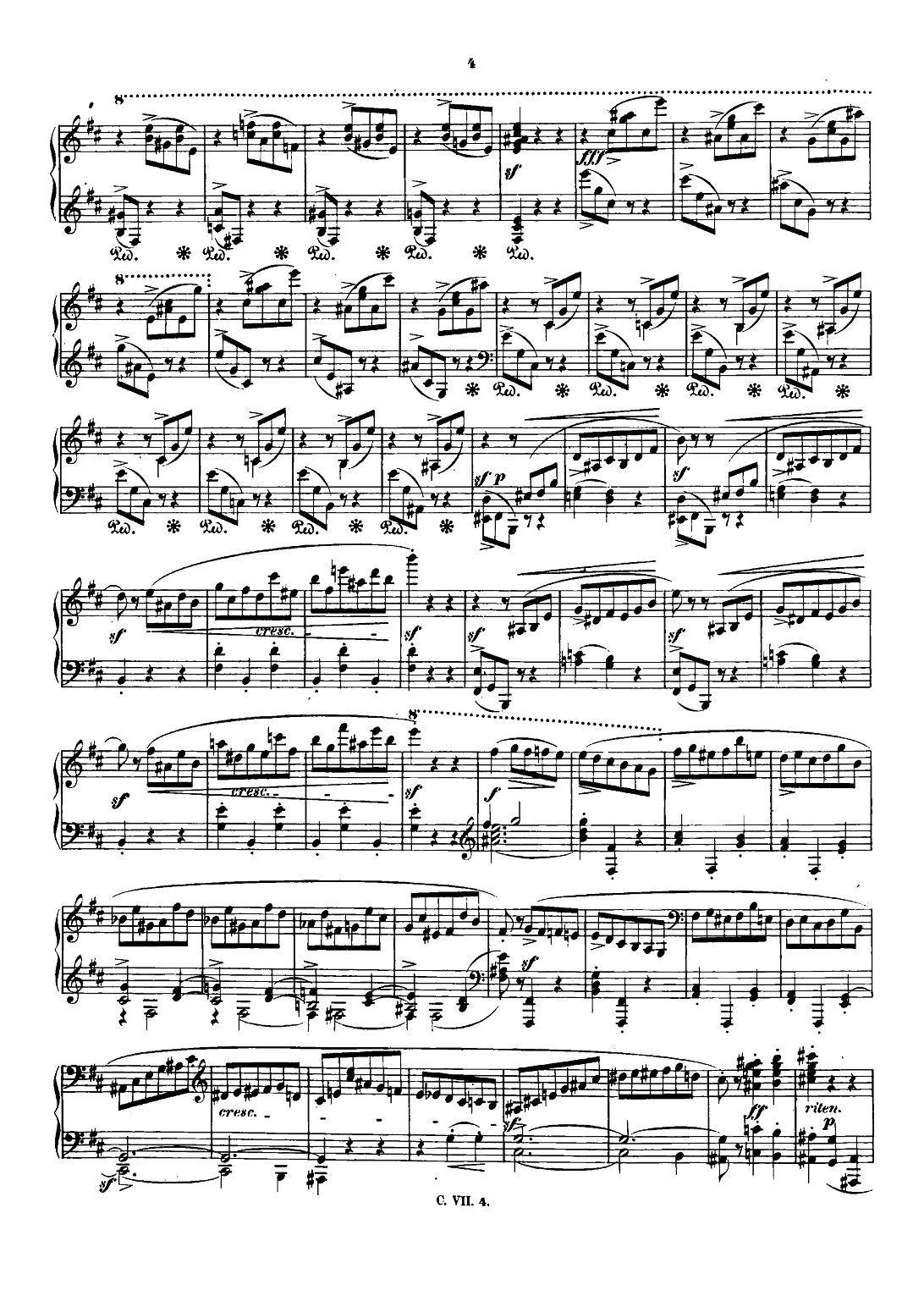 肖邦 钢琴谐谑曲 Chopin Scherzo（No.1 b小调，Op.20）钢琴曲谱（图3）