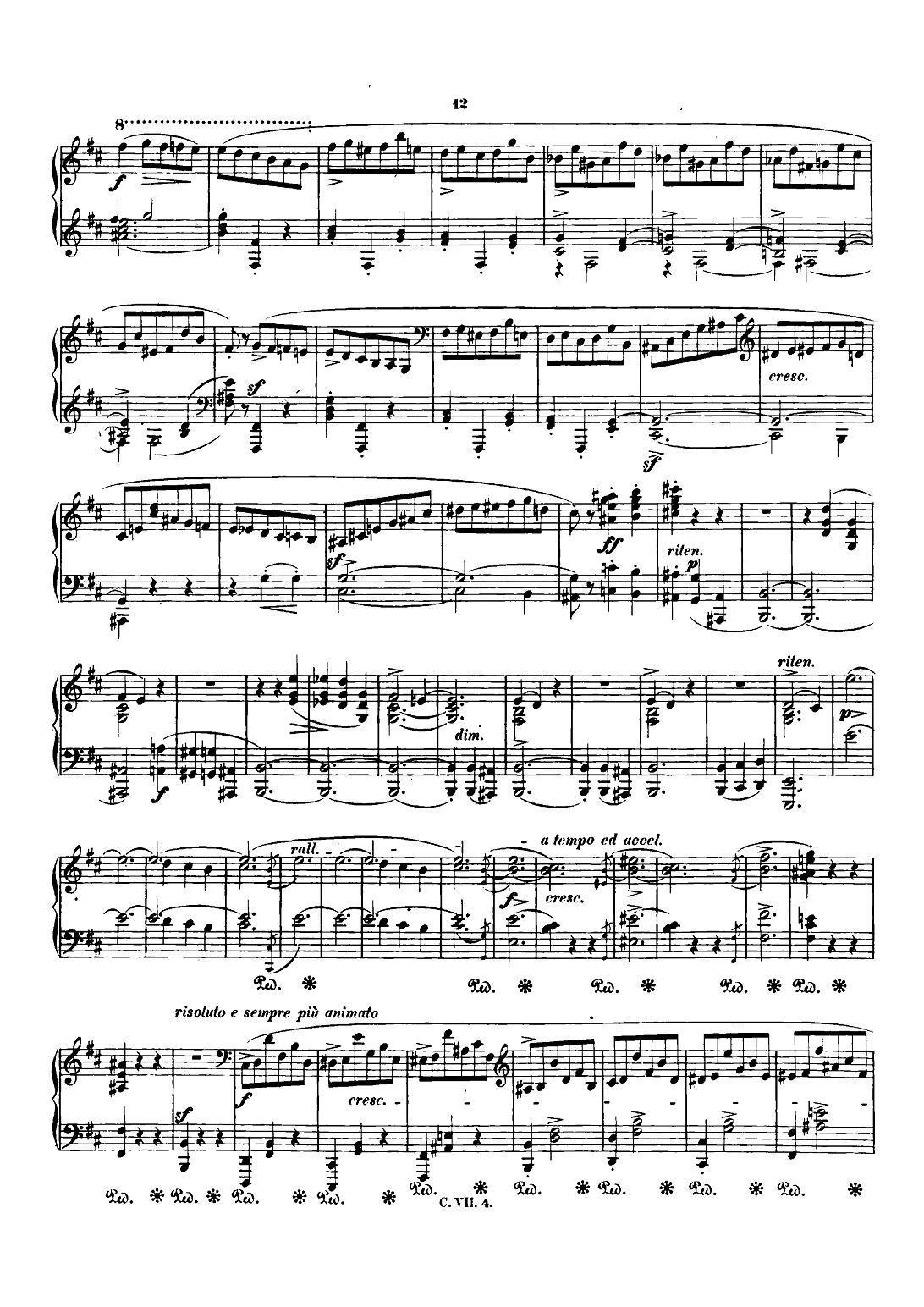 肖邦 钢琴谐谑曲 Chopin Scherzo（No.1 b小调，Op.20）钢琴曲谱（图11）
