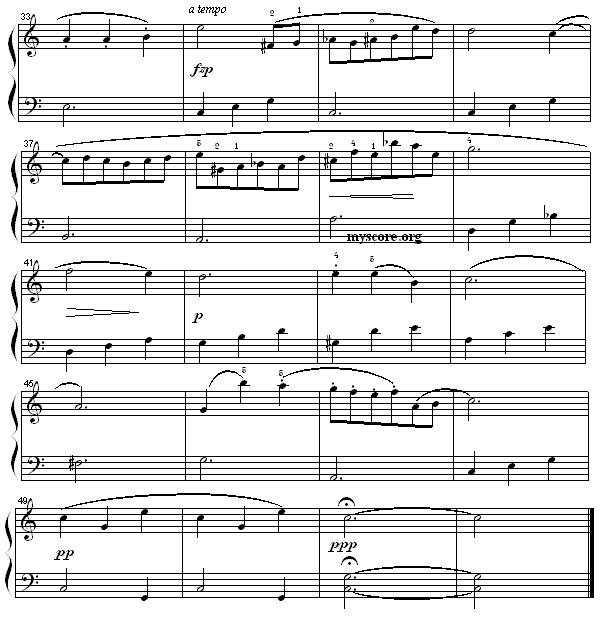 肖邦钢琴小曲：夜曲第二首钢琴曲谱（图3）