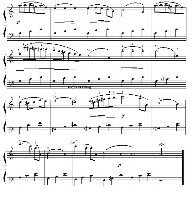 肖邦钢琴小曲：夜曲第一首 钢琴曲谱（图2）