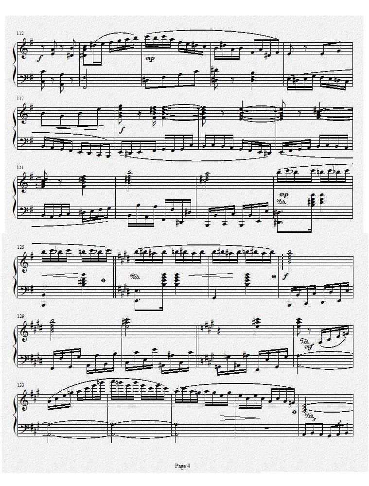 钢琴奏鸣曲Ⅰ（项道荣作品）钢琴曲谱（图4）
