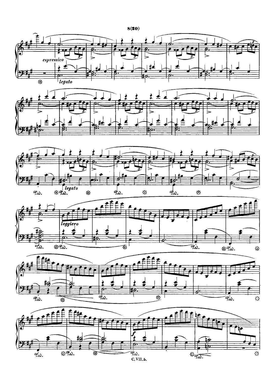 肖邦 钢琴谐谑曲 Chopin Scherzo（No.2 降b小调，Op.31）钢琴曲谱（图7）